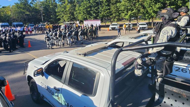 En el banderazo de salida fue encabezado por el Secretario de Seguridad Pública Municipal, Sergio Antonio Leyva López y el Subsecretario de Seguridad Pública Estatal, Leoncio Pedro García.