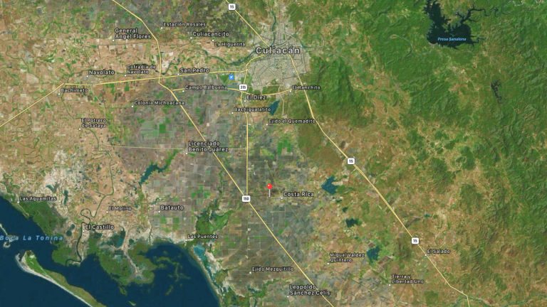 Al sur de Culiacán, los accesos a la sindicatura de Costa Rica están restringidos por supuesta presencia de explosivos.