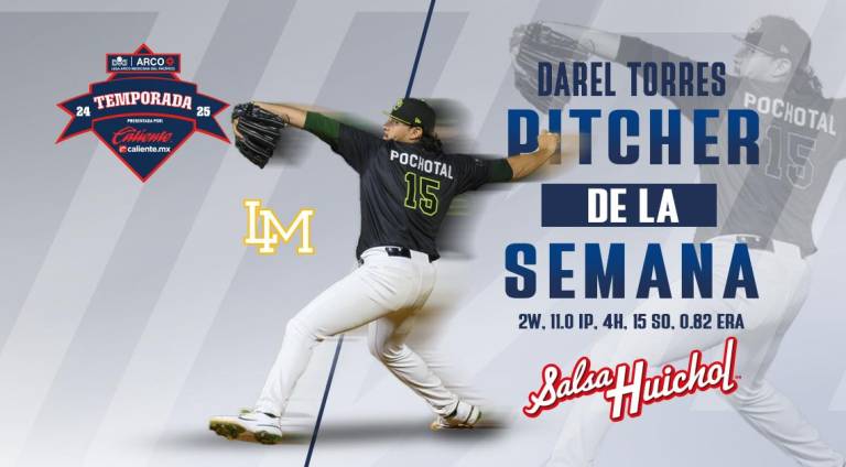 Darel Torres ha sido el artífice en el pitcheo de Cañeros de Los Mochis.