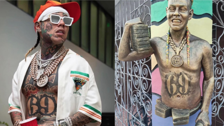 Tekashi 6ix 9ine recibe cuenta con un escultura en Cuba.