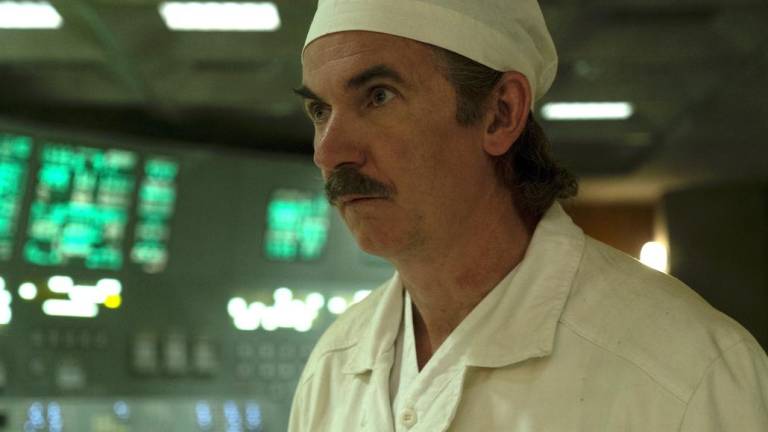 Paul Ritter encarnó al ingeniero Anatoli Diátlov en la galardonada miniserie de televisión Chernobyl.