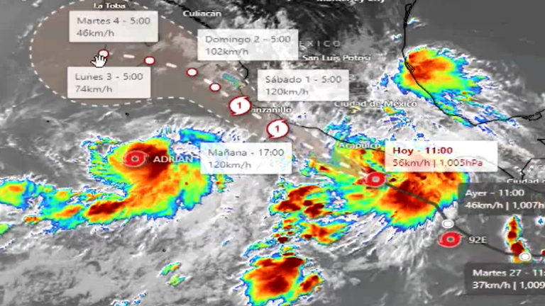 La tarde de este jueves 29 de junio, el especialista determinó que en las próximas horas la tormenta “Beatriz” se convertiría en huracán.