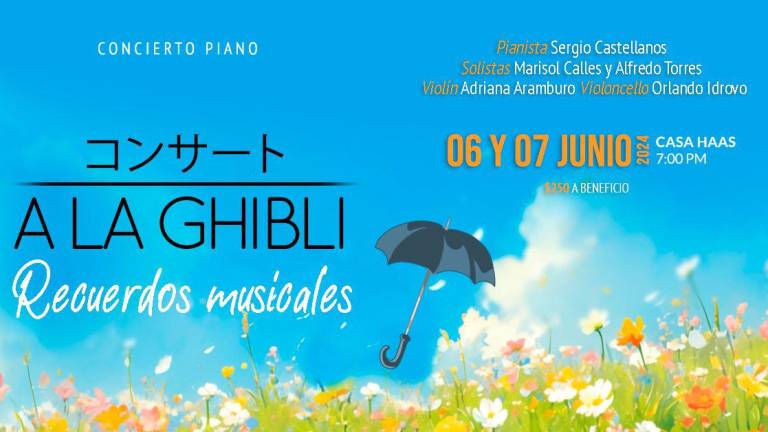 Concierto a la Ghibli: recuerdos musicales se presenta en Casa Haas