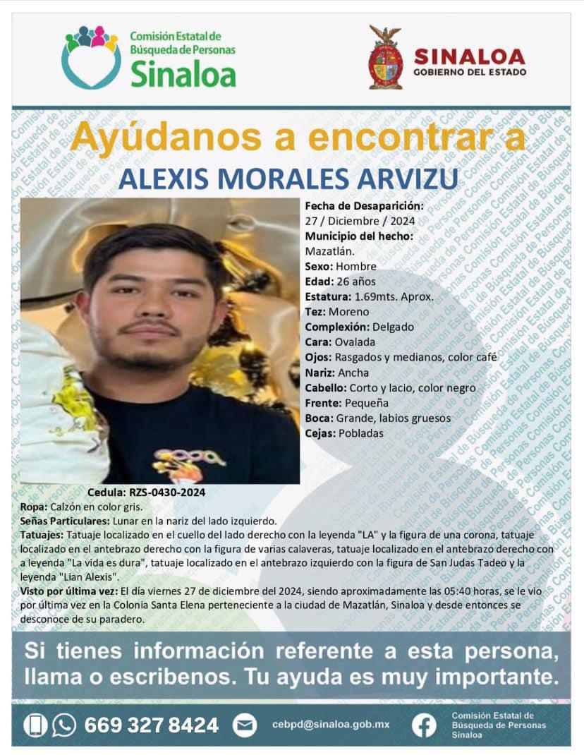 $!Buscan a los hermanos Antonio de Jesús y Alexis, desaparecidos en la Colonia Santa Elena, en Mazatlán