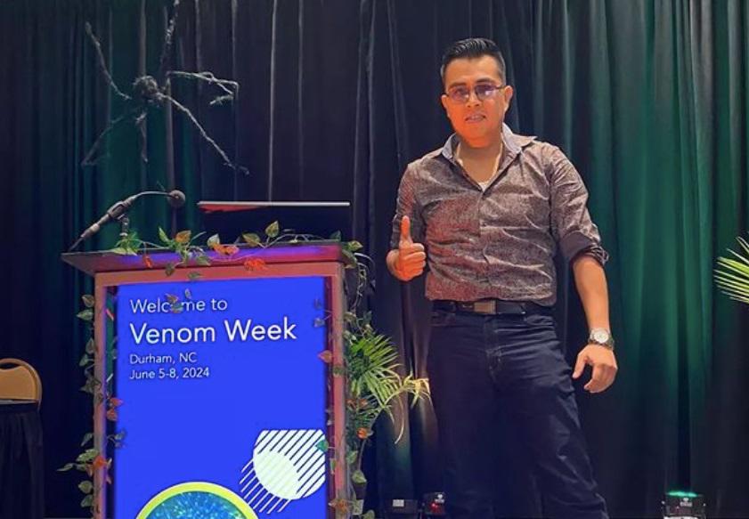 $!El Dr. Juan Miguel Borja participó como ponente en “Venom Week”, realizado en Carolina del Norte, Estados Unidos.