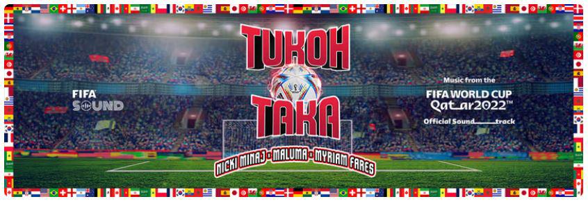 $!Nicki Minaj, Maluma y Myriam Fares presentan ‘Tukoh Taka’, el primer himno oficial del FIFA Fan Festival en Qatar