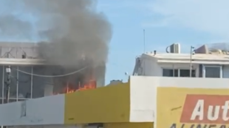 El incendio fue en la zona de la colonia Las Quintas, en Culiacán.