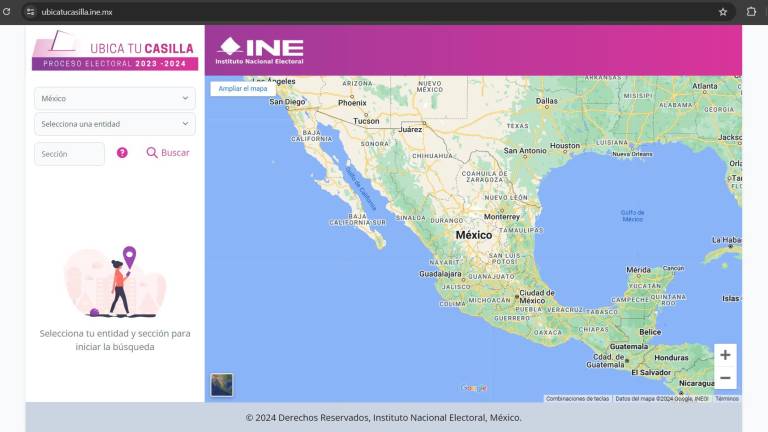 La página web cuenta con un sistema que mostrará la dirección exacta de la casilla de votación.