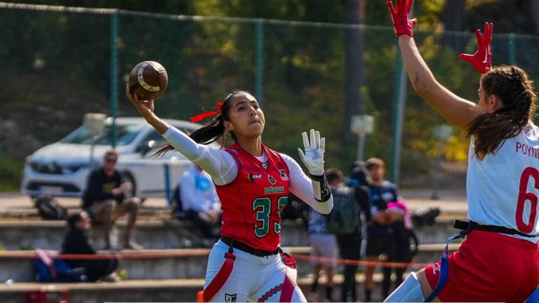 México venció 57-6 a Dinamarca en el Mundial de Flag Football.