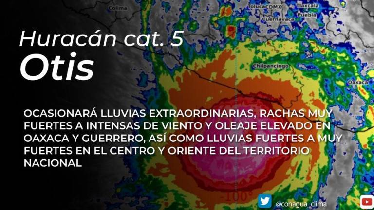 ‘Otis’ tocó tierra en Acapulco con la fuerza de huracán categoría 5