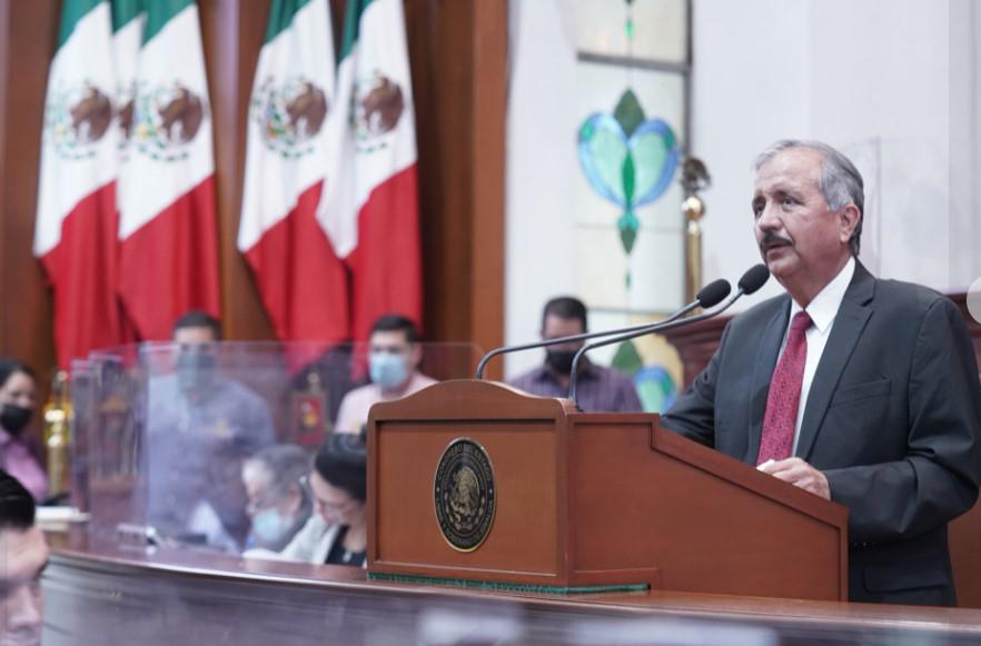 $!Jesús Estrada Ferreiro, Alcalde de Culiacán, durante su reciente intervención en el Congreso de Sinaloa.