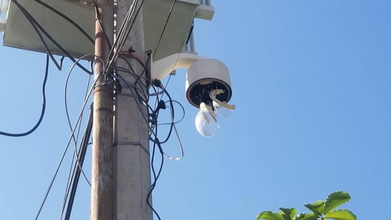 Las cámaras de videovigilancia en Culiacán han sufrido daños en varios puntos.