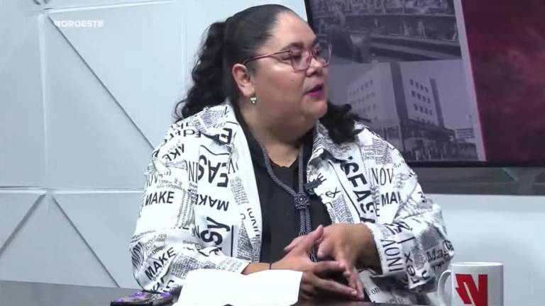 Judith Bernal Arellano, directora del Instituto para la Protección de Personas Defensoras de Derechos Humanos y Periodistas de Sinaloa, en Noticiero Noroeste.