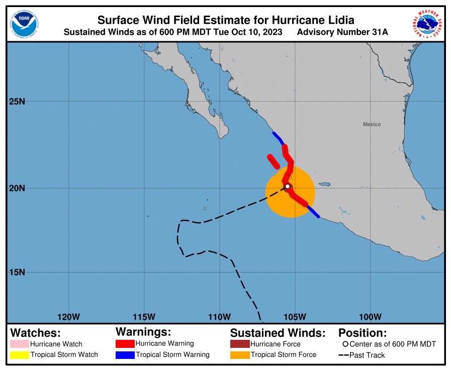 $!Huracán Lidia toca tierra en Las Peñitas, Tomatlán, en Jalisco