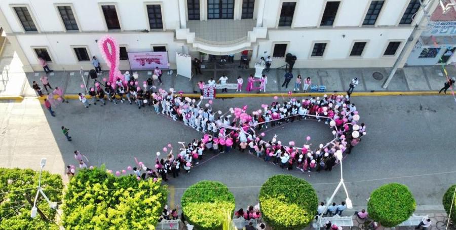 $!Con la Caminata ‘Vístete de Rosa’, Elota llama a prevenir el cáncer de mama