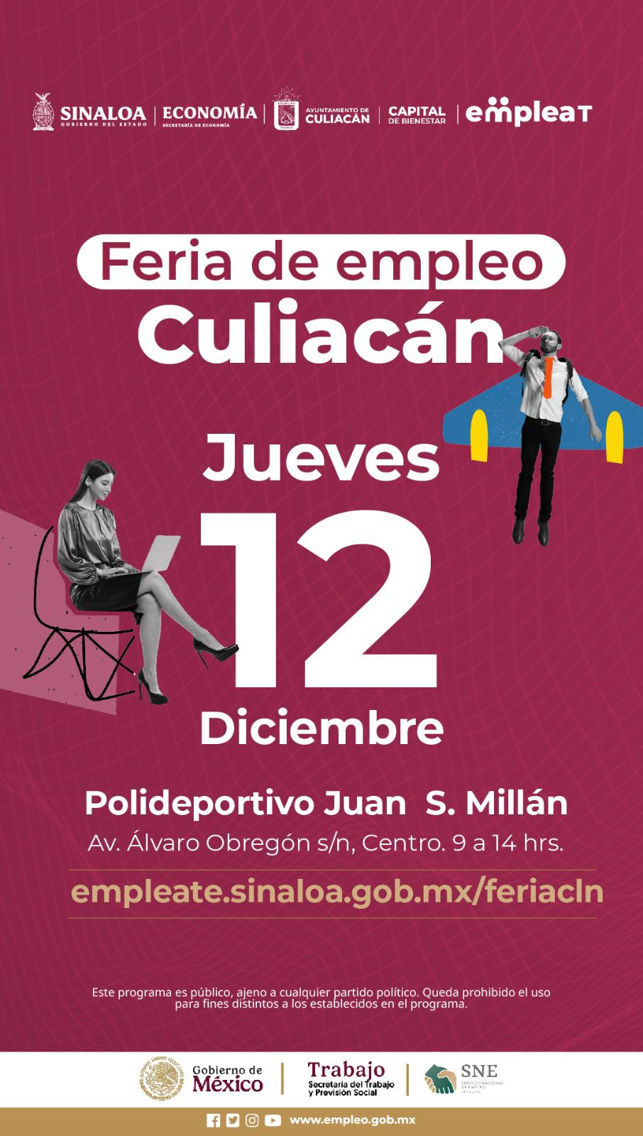 $!Invita Gobierno de Culiacán a la última Feria de Empleo del año a realizarse el próximo jueves