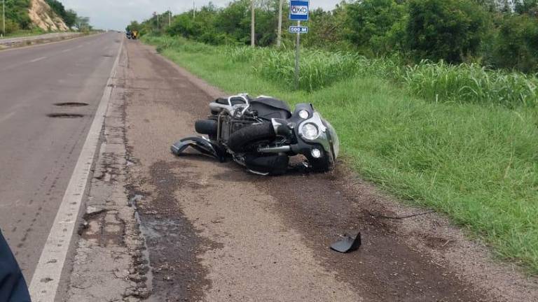 El lesionado manejaba una motocicleta marca Indian Motorcycle 1800.