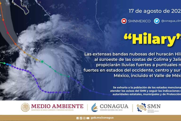 Traerá ‘Hilary’ lluvias al centro y sur de Sinaloa; Gobernador llama a tener precaución