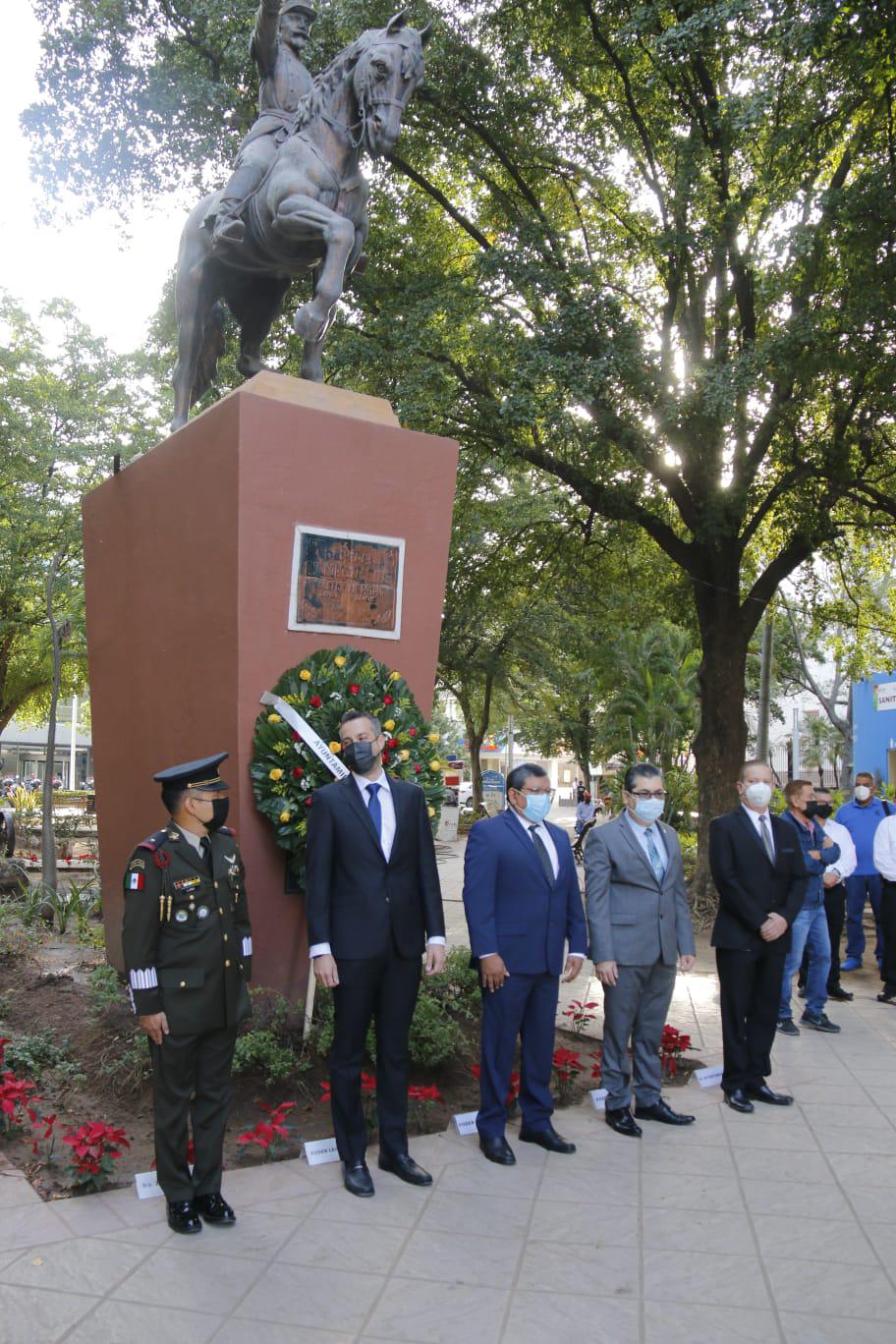 $!Conmemoran el 157 aniversario de la Batalla de San Pedro y el 206 aniversario luctuoso de Morelos, en Culiacán