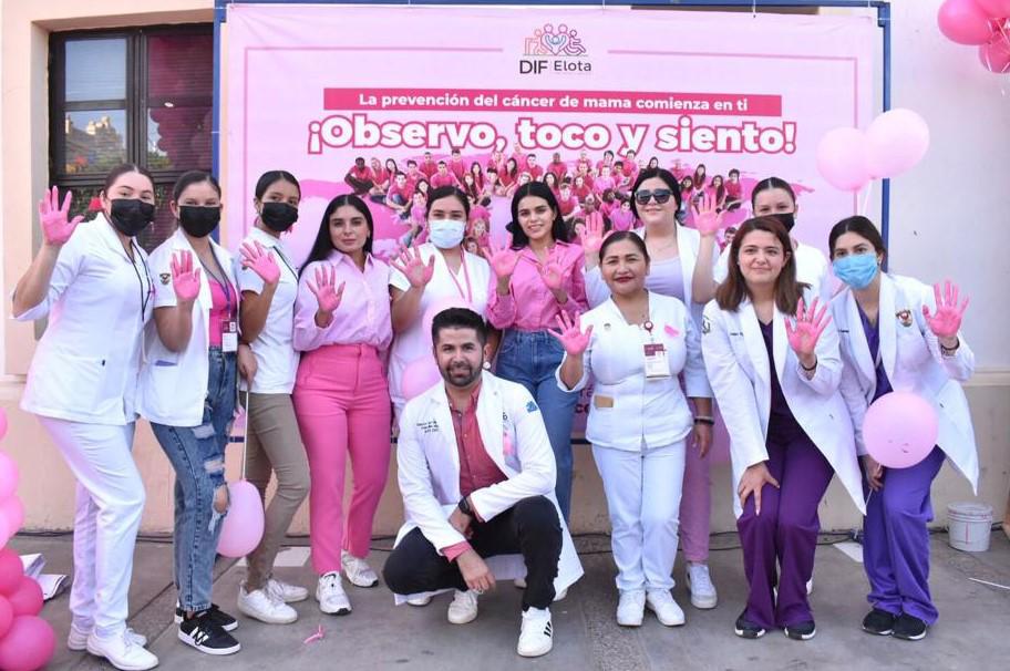 $!Con la Caminata ‘Vístete de Rosa’, Elota llama a prevenir el cáncer de mama