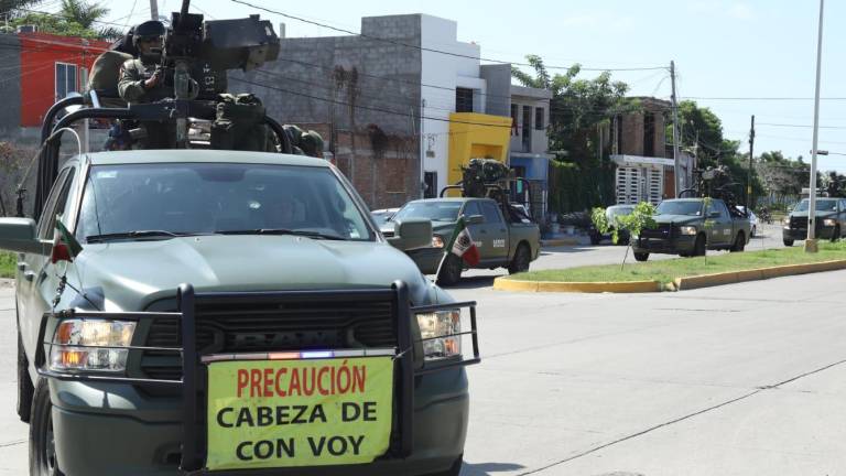 Llegan esta tarde a Mazatlán elementos del Ejército Mexicano para reforzar la seguridad en Sinaloa