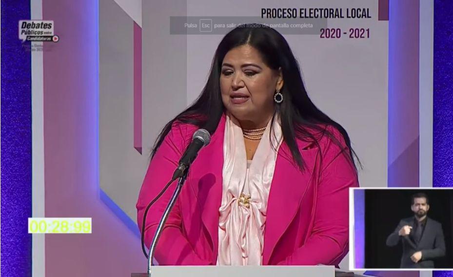 $!La candidata del partido Fuerza por México, Rosa Elena Millán Bueno.