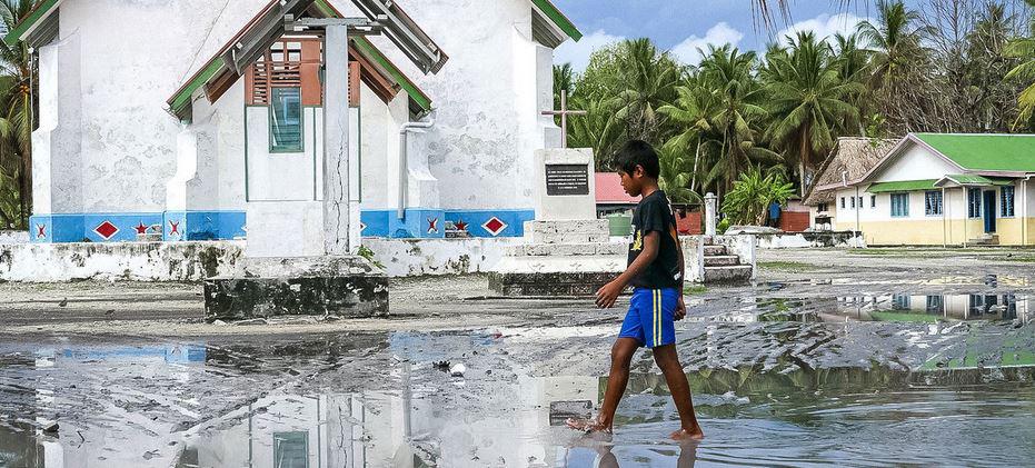 $!El archipiélago de Tuvalu, en el Pacífico Sur, es altamente vulnerable a la subida del nivel del mar provocada por el cambio climático.