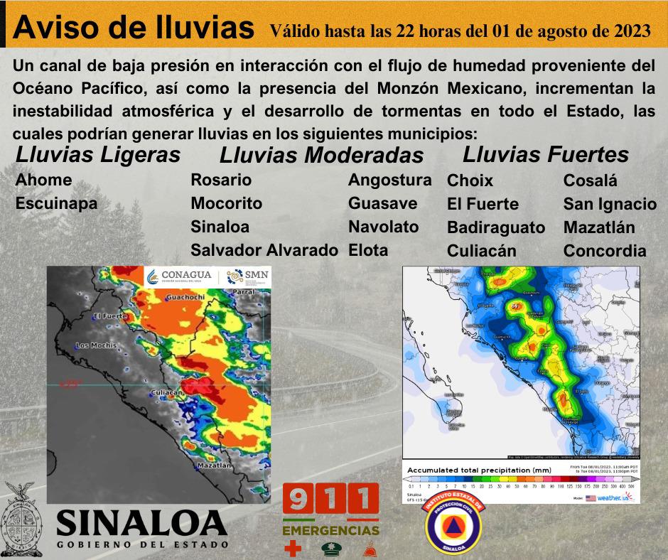 $!Las lluvias del lunes en Mazatlán fueron efectos del ciclón Dora