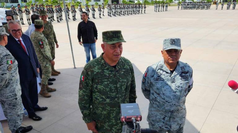 La toma de protesta del comandante se realizó en la base militar El Sauz, al sur de la zona urbana de Culiacán.