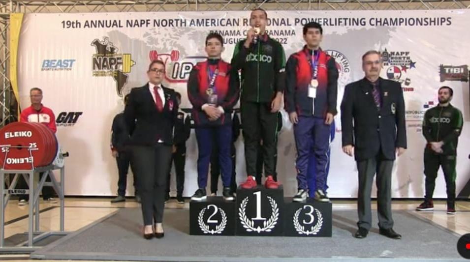 $!Impone mazatleco José Luis Hernández Cosío récord Panamericano en Powerlifting