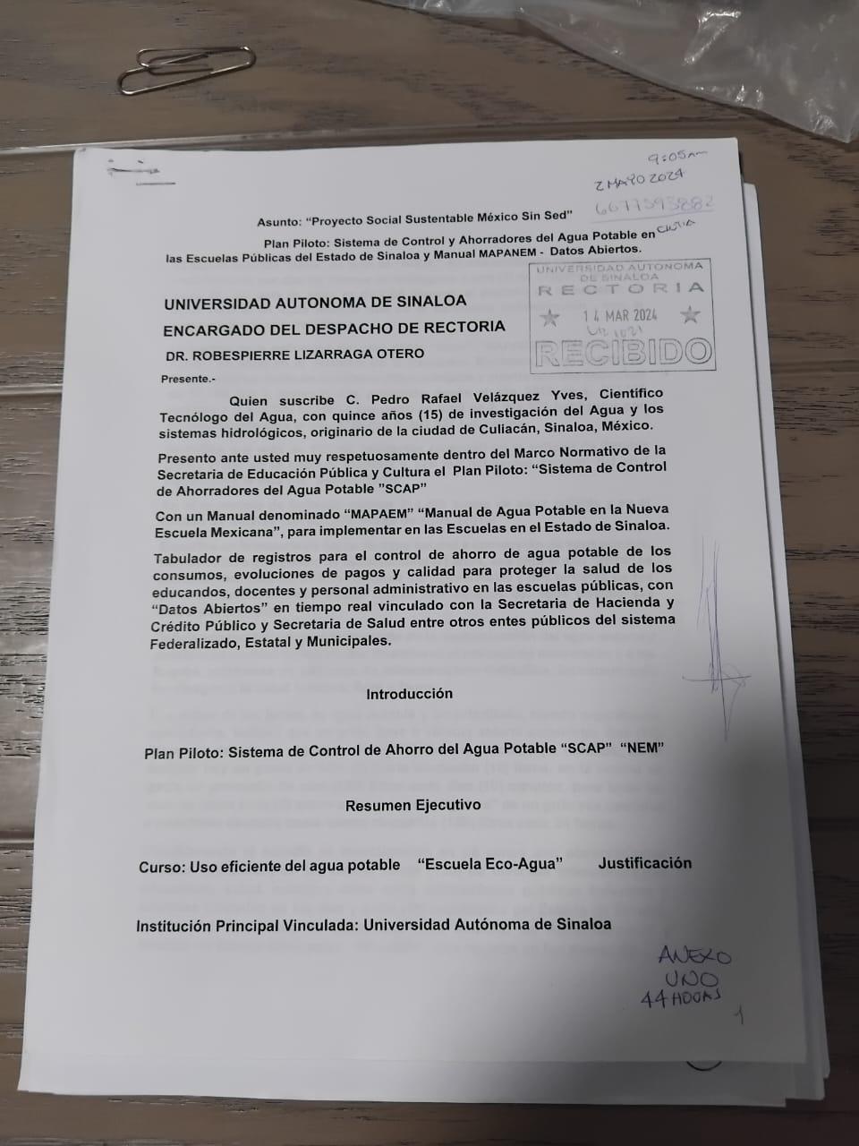 $!Acusa científico a Rectoría de la UAS de presuntamente extraviar investigación