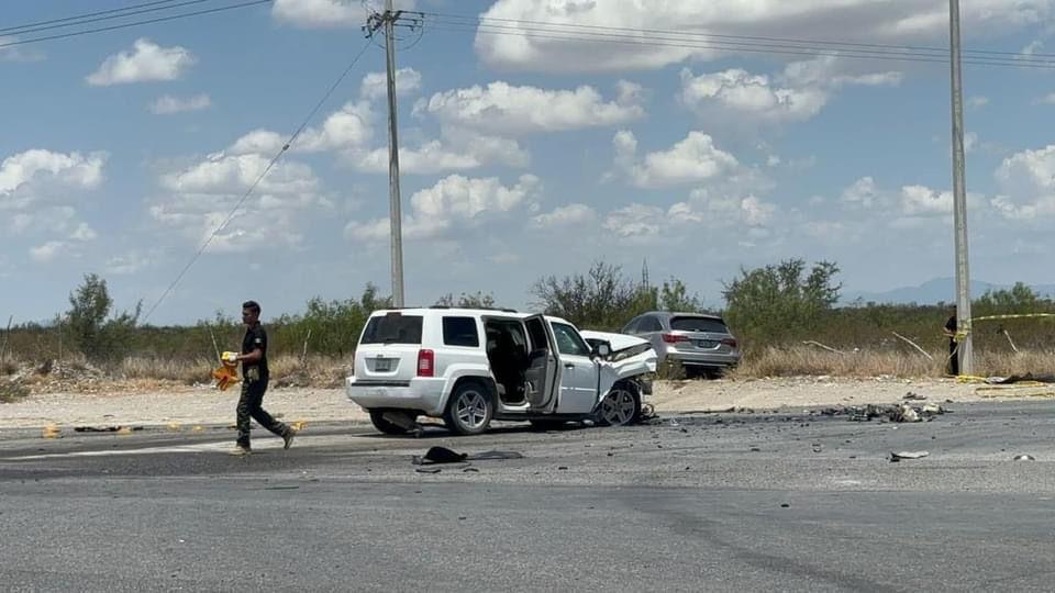 $!Convoy de Sheinbaum sufre accidente automovilístico en Coahuila; fallece una persona