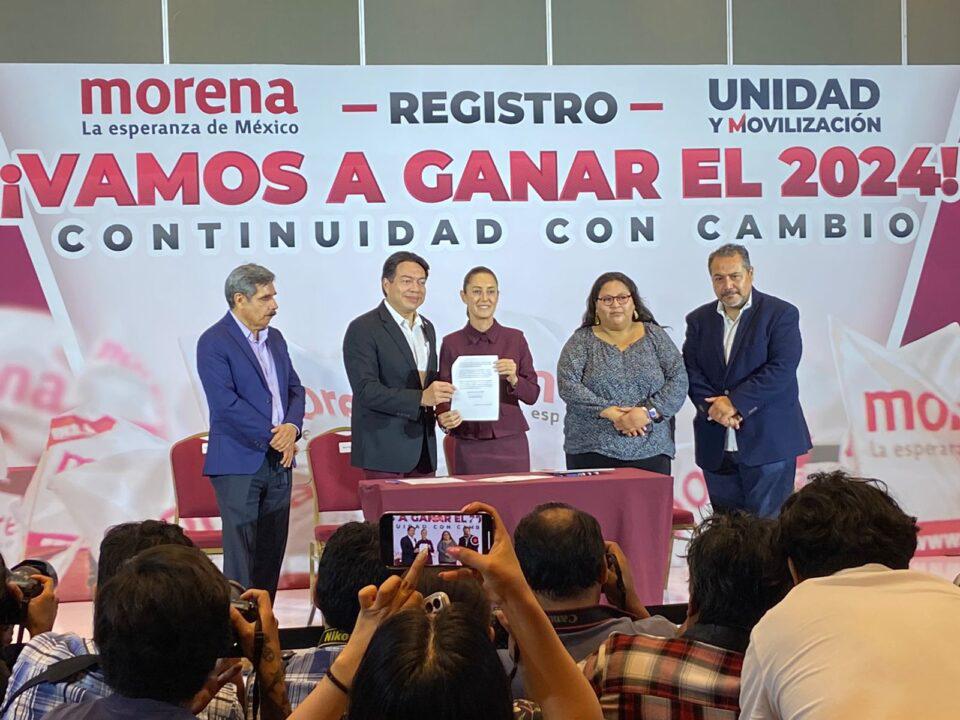 $!Presidenciables de Morena se registran como ‘delegados para la defensa de la transformación’