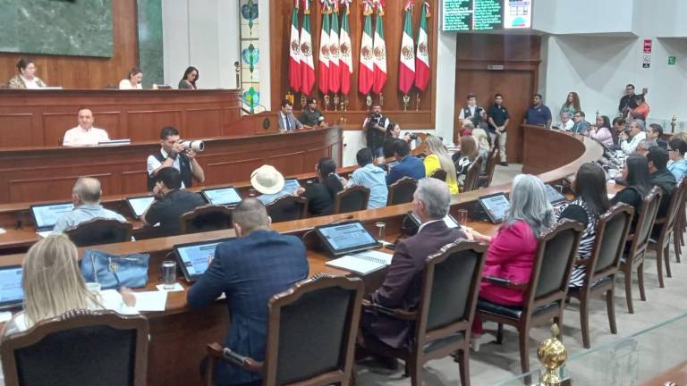 Sesión del Congreso de Sinaloa.