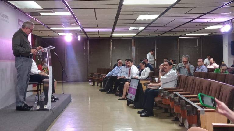 Conferencia semanera donde el Gobernador Rubén Rocha Moya habla sobre el resultado de la violencia en Sinaloa.