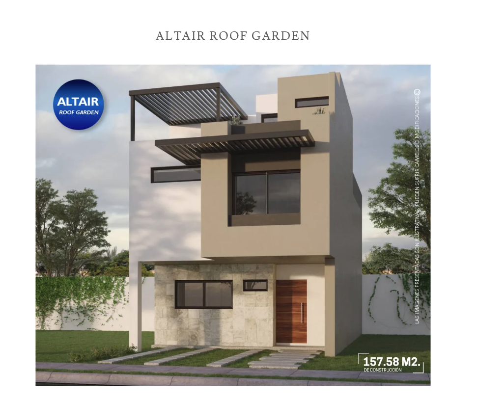 $!Modelo Altair con Roof Garden.