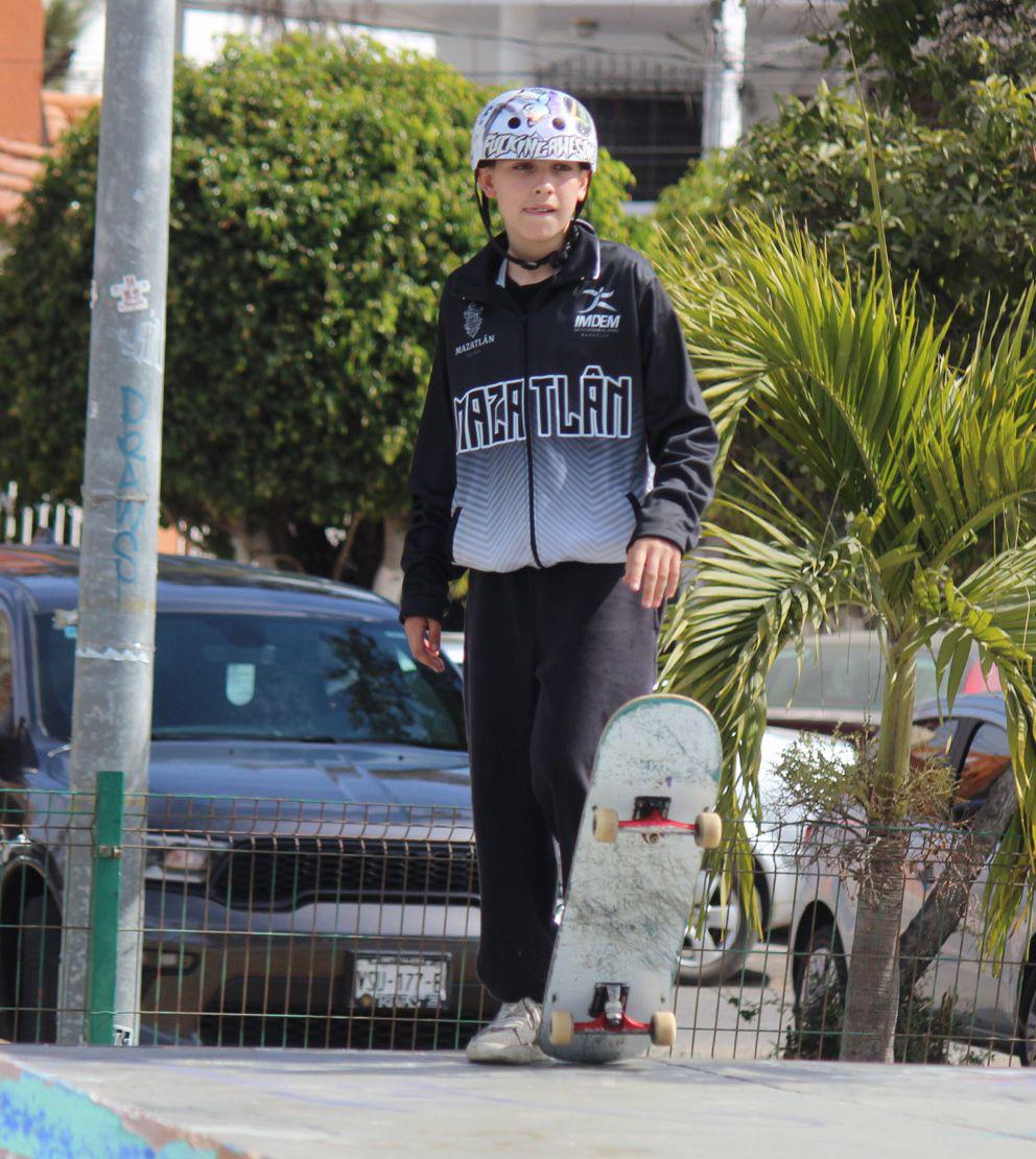 $!Se adueña Mazatlán del oro en el skateboarding estatal