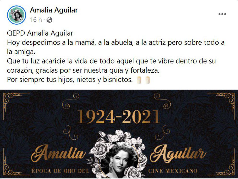 $!Fallece Amalia Aguilar, la bailarina cubana que brilló en la Época de Oro del Cine Mexicano