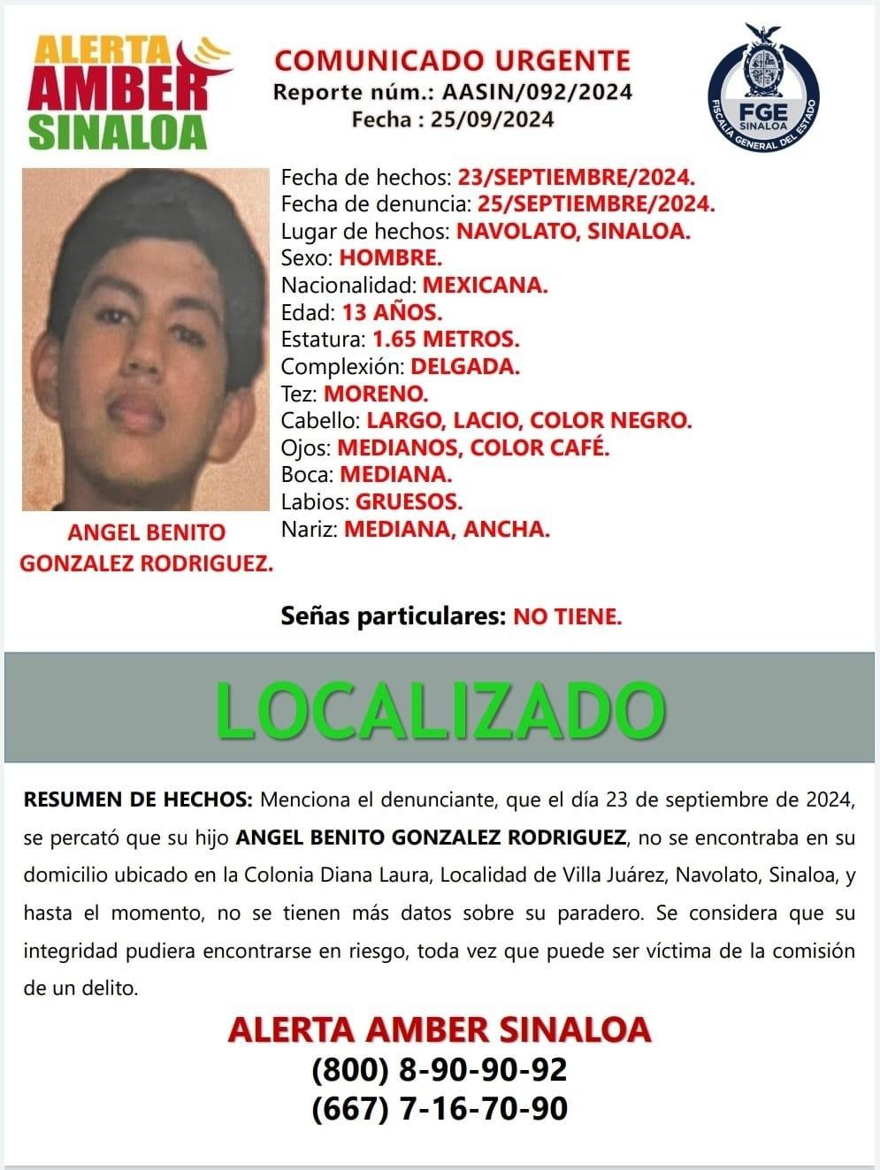 $!Localizan con vida a 7 menores desaparecidos en medio de la ola de violencia en Sinaloa