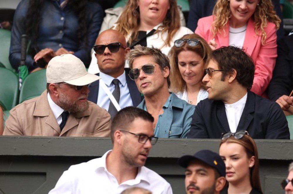 $!Brad Pitt, Hugh Jackman, Daniel Craig y más famosos, en la gran final de Wimbledon